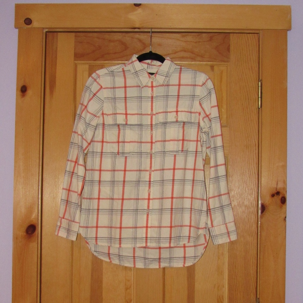 Plaid Banana Republic Blouse
